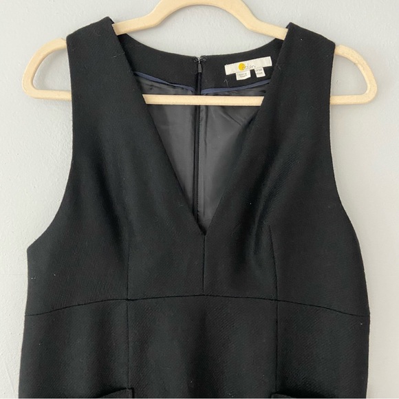 Boden V-Neck Black Sleeveless Mini Shift Dress - Picture 6 of 14